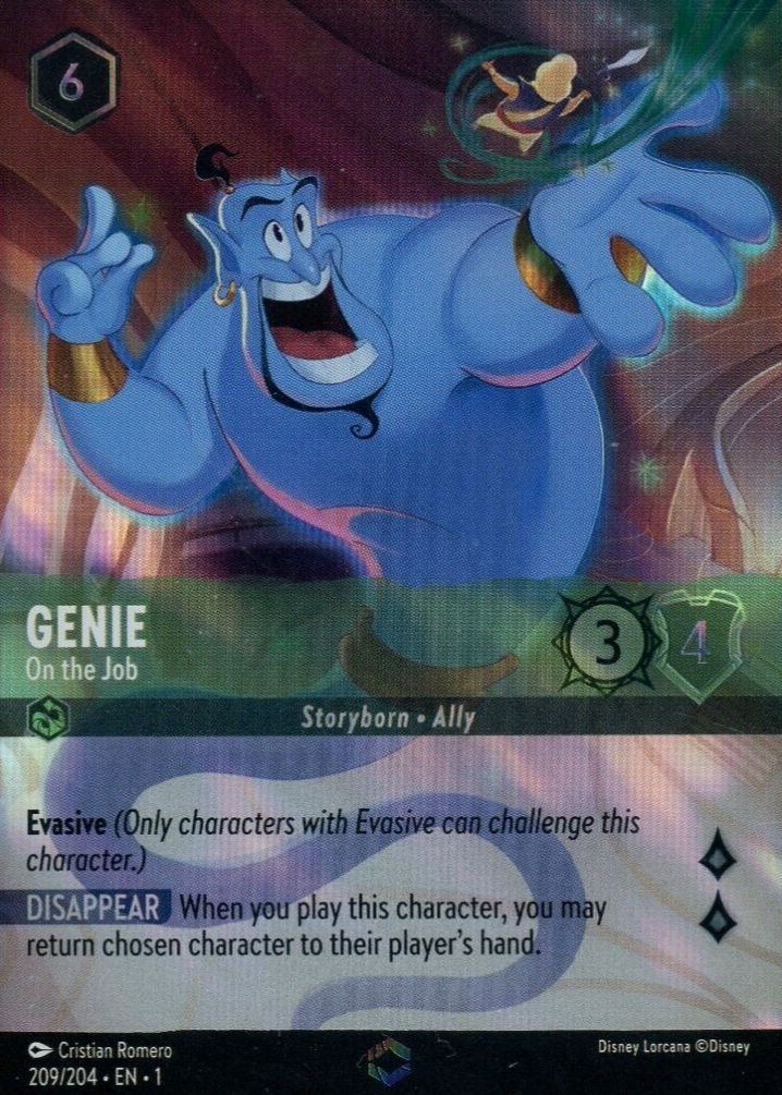 PSA10DISNEY LORCANAジーニー#209 Disney Lorcana TCG The First Chapter 209/204 Enchanted Genie